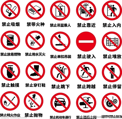 禁止標識設計圖__公共標識標志_標志圖標_設計圖庫
