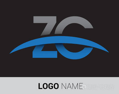 zc 字母徽標(biāo), 初始徽標(biāo)標(biāo)識為您的企業(yè)和公司
